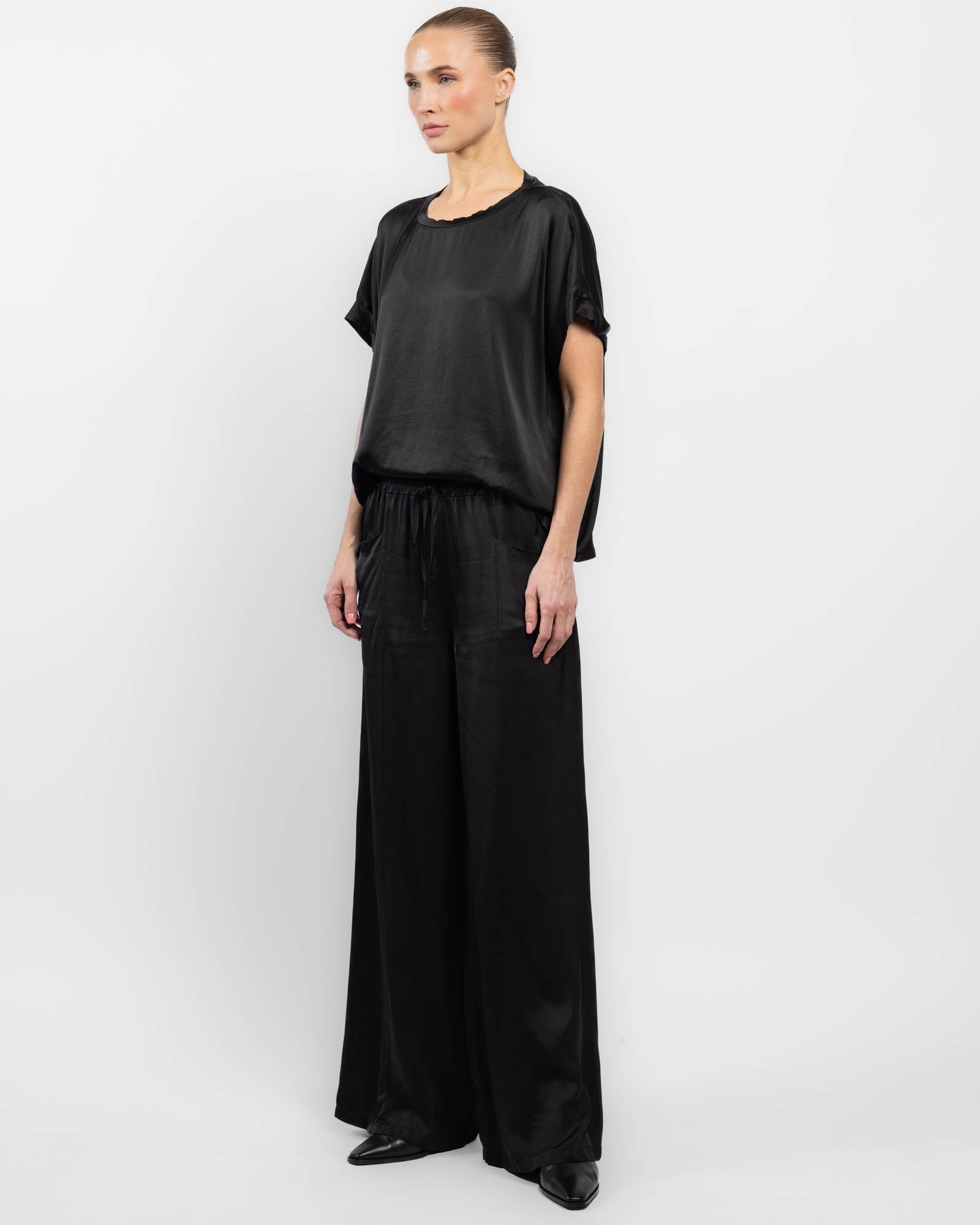 Pantalon en satin
