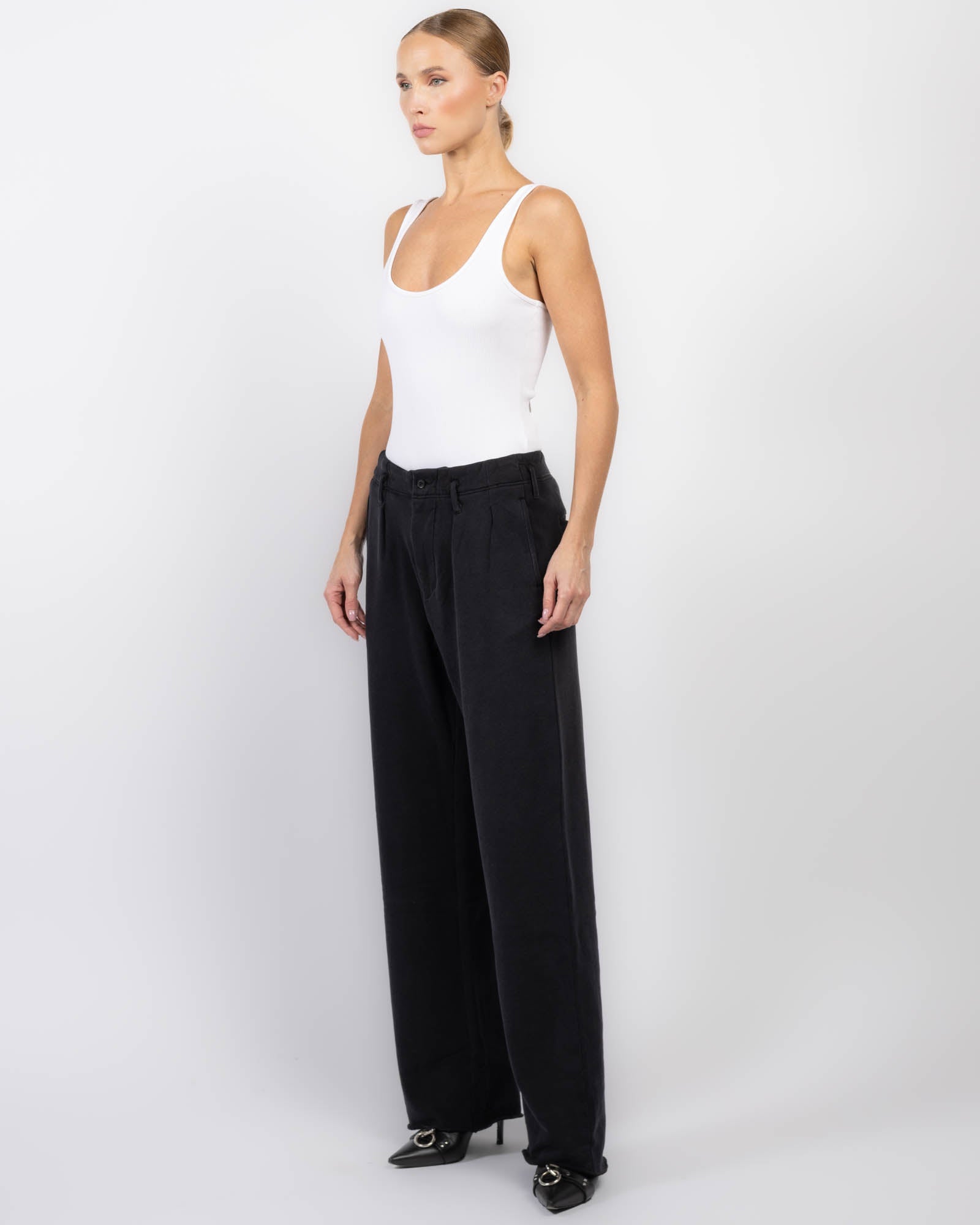Double Pleat Sweatpants