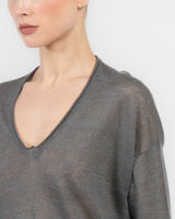 Over V-Neck Sweater