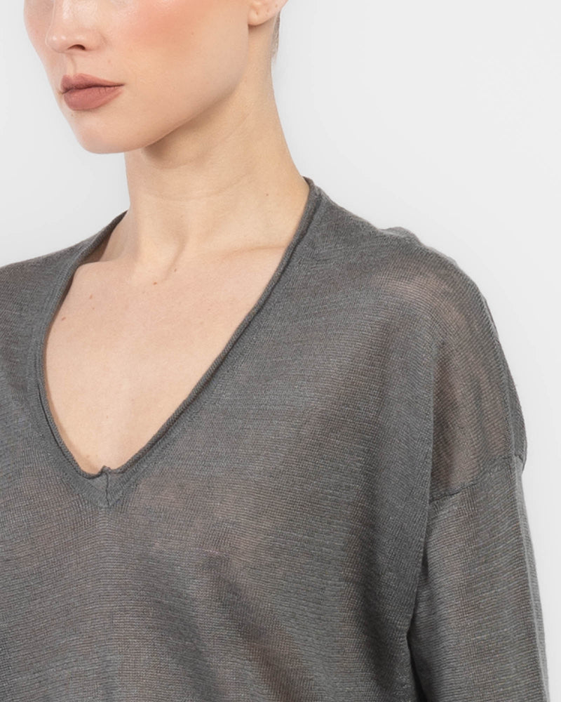 Over V-Neck Sweater