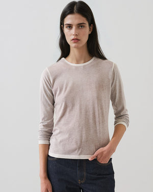 Long Sleeve Reverse Spray Crewneck