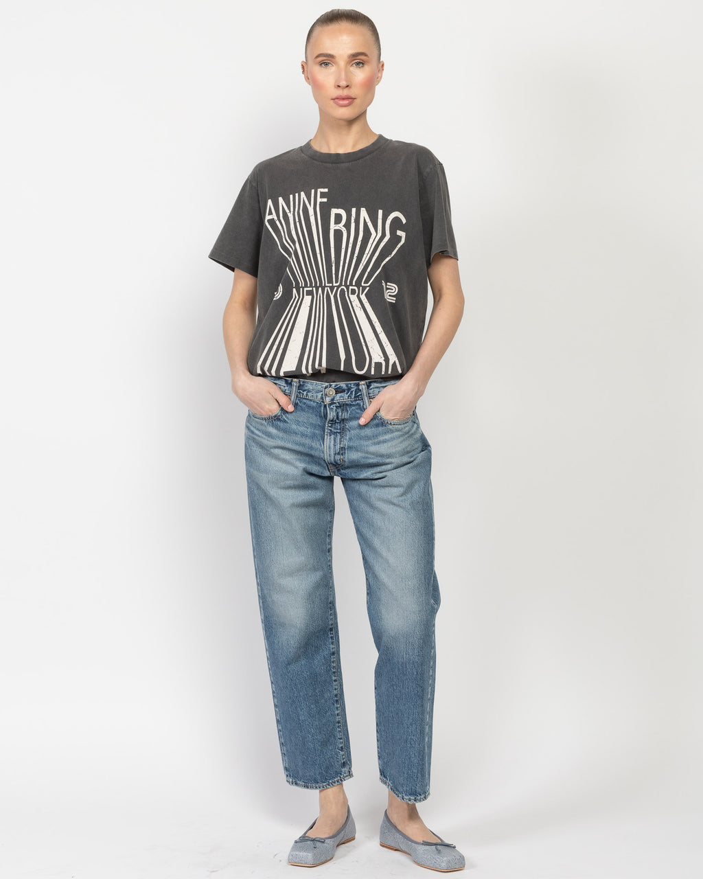 Colby NYC T-Shirt - ANINE BING | Luxury Designer Fashion | tntfashion.ca