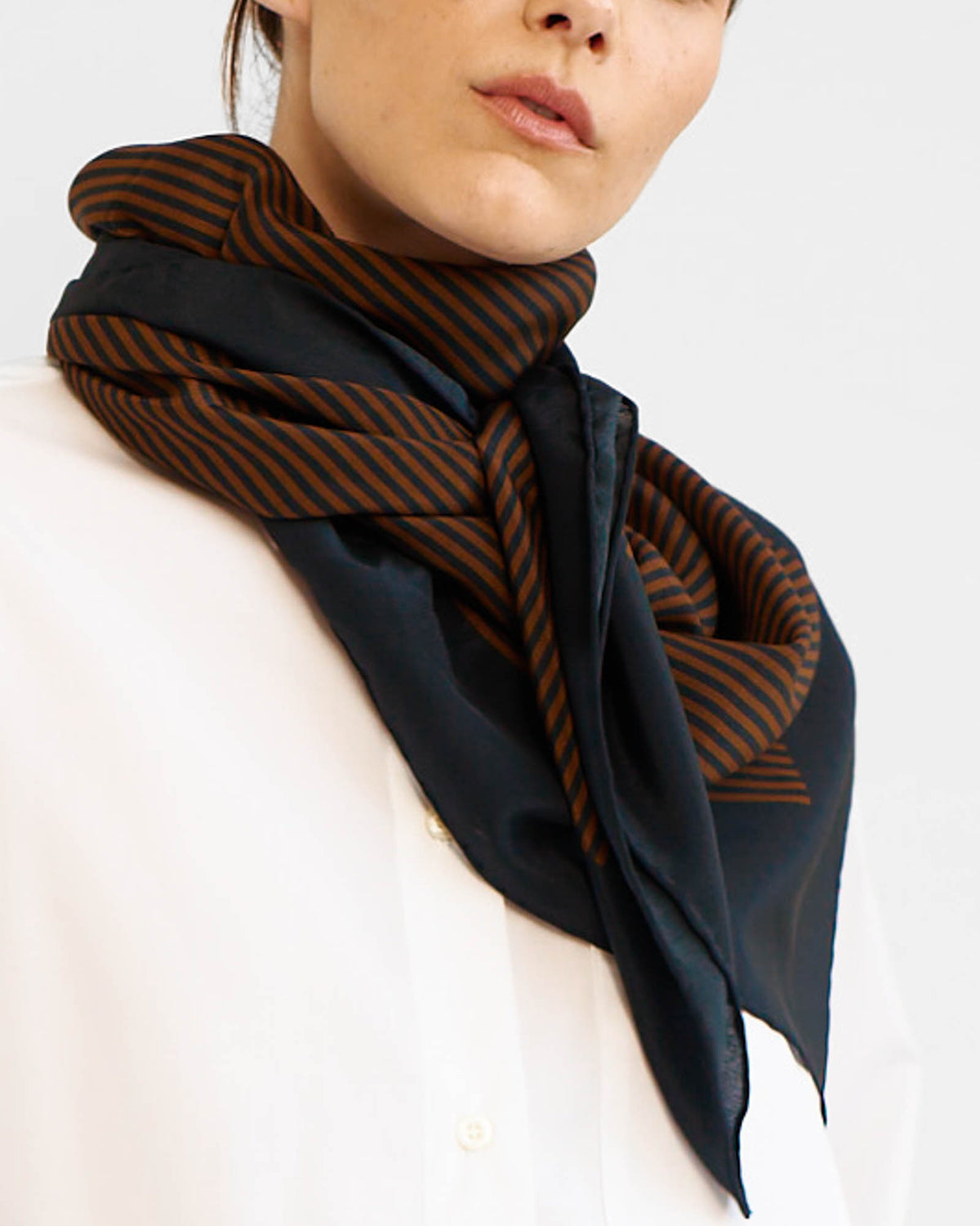 Border Silk Scarf