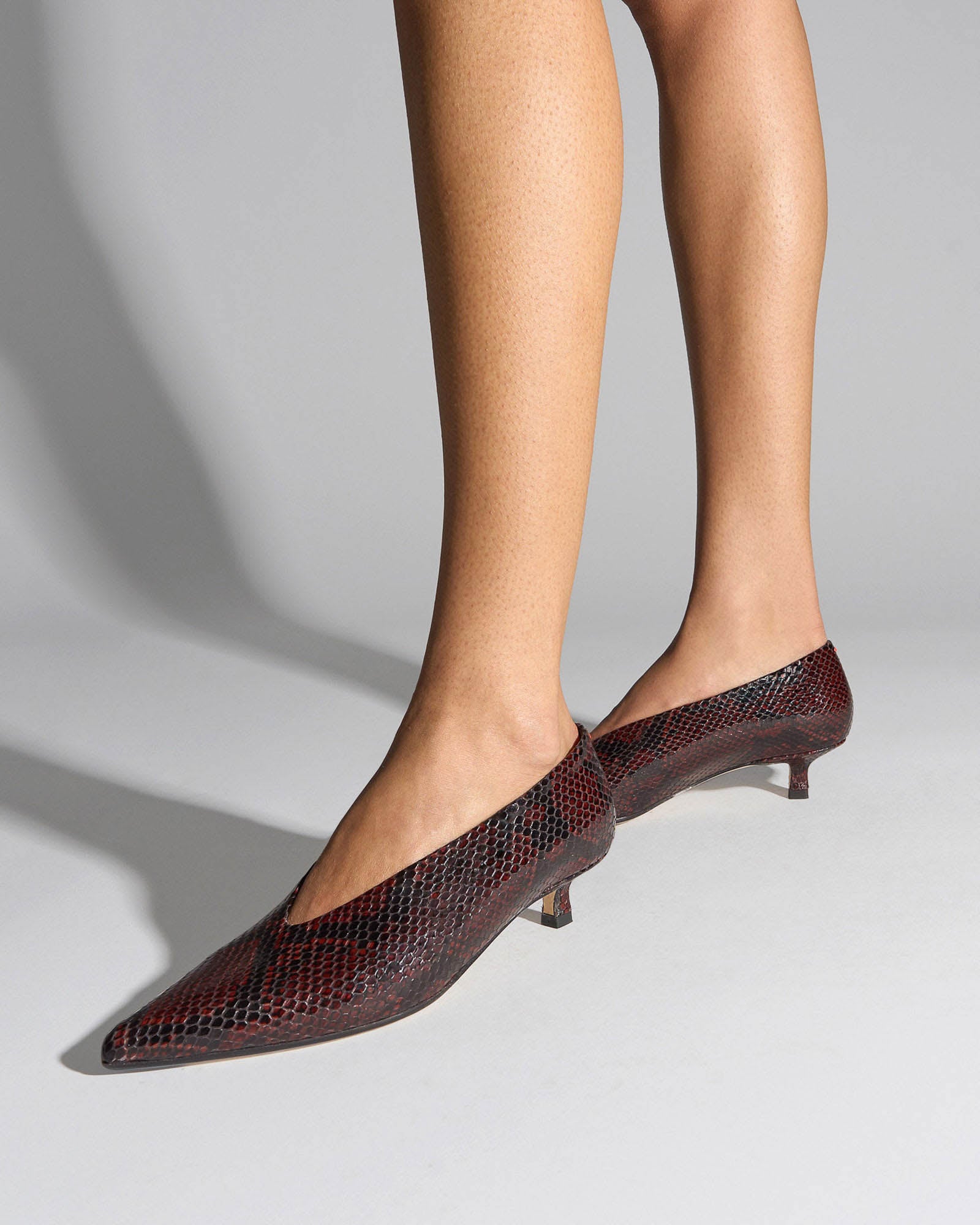 Clara Snake Print Heel