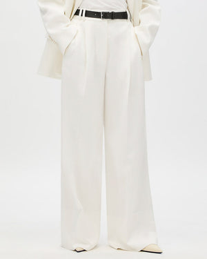 High Waisted Pleated Trouser