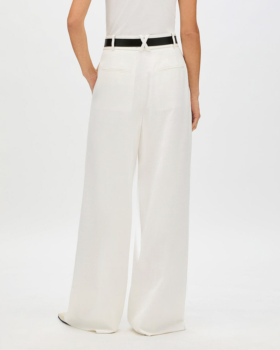 High Waisted Pleated Trouser