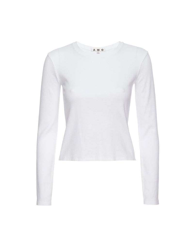 Slim Rib Long Sleeve Tee