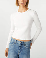 Slim Rib Long Sleeve Tee