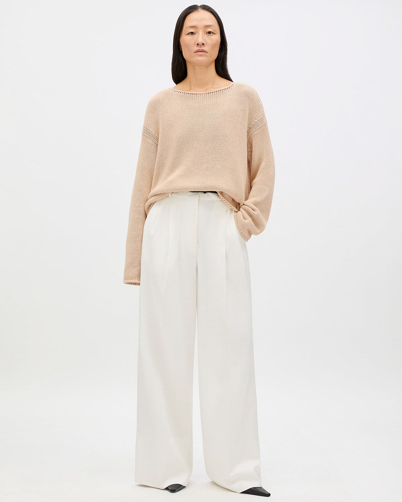 Draped Knit Sweater