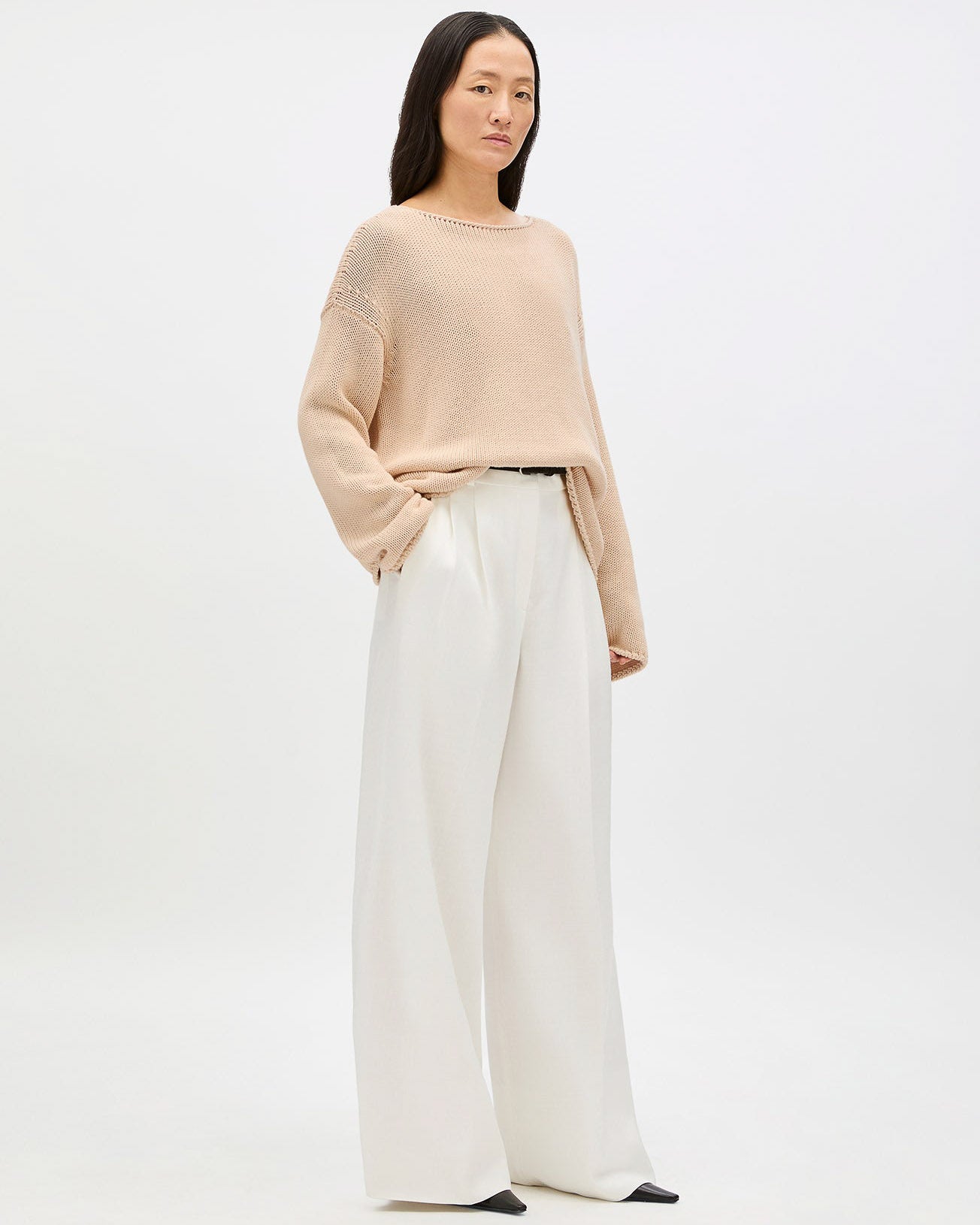 Draped Knit Sweater