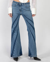 Darted Bootcut Jeans