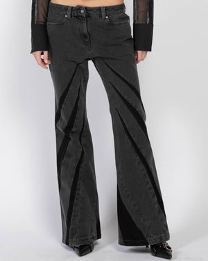 Darted Bootcut Jeans