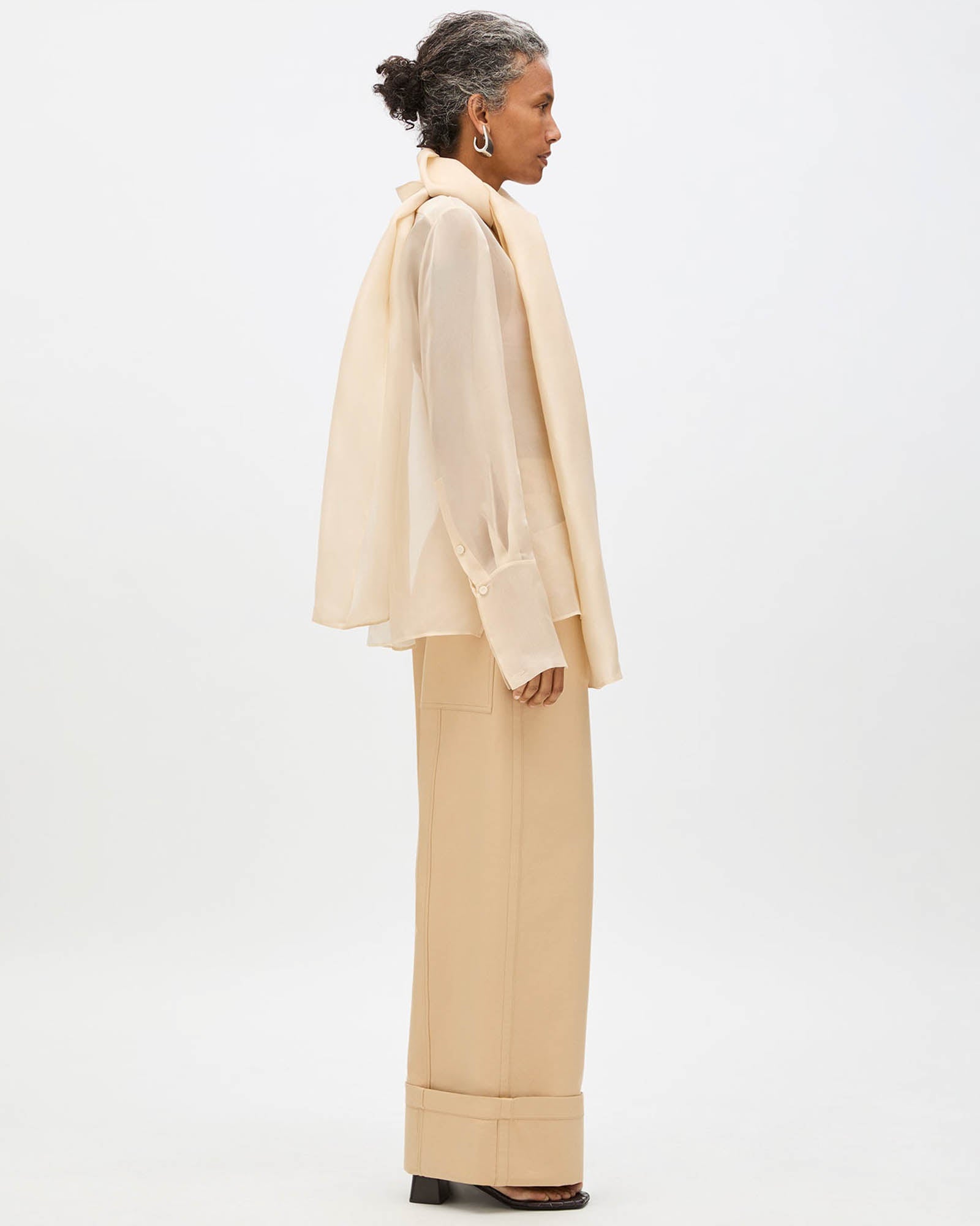 Organza Bow Blouse