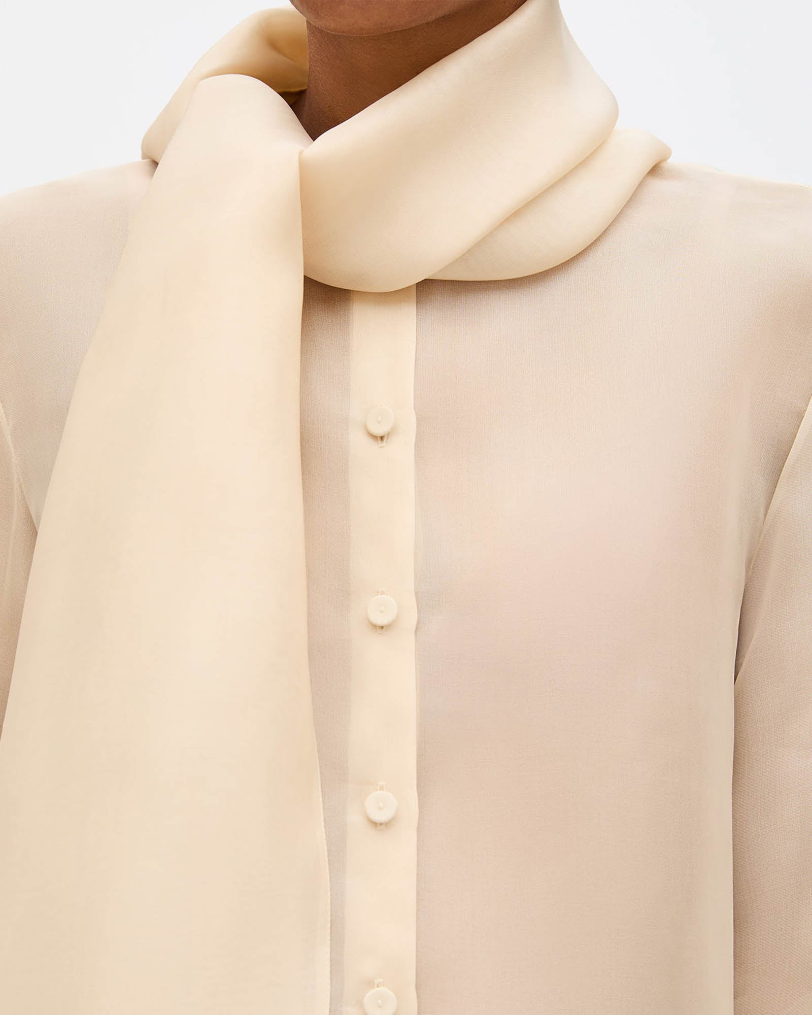 Organza Bow Blouse