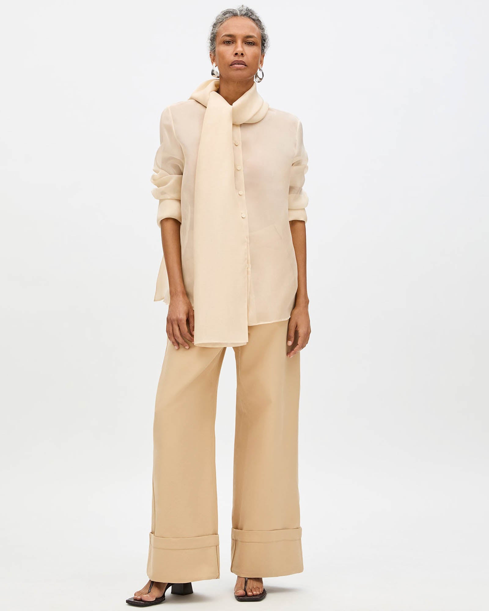 Organza Bow Blouse