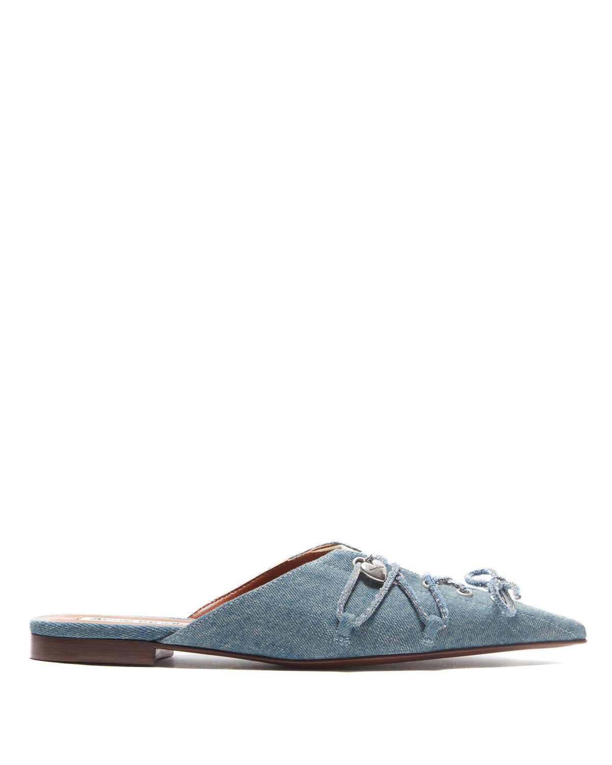 ACNE STUDIOS Lace Up Denim Mules display picture 1