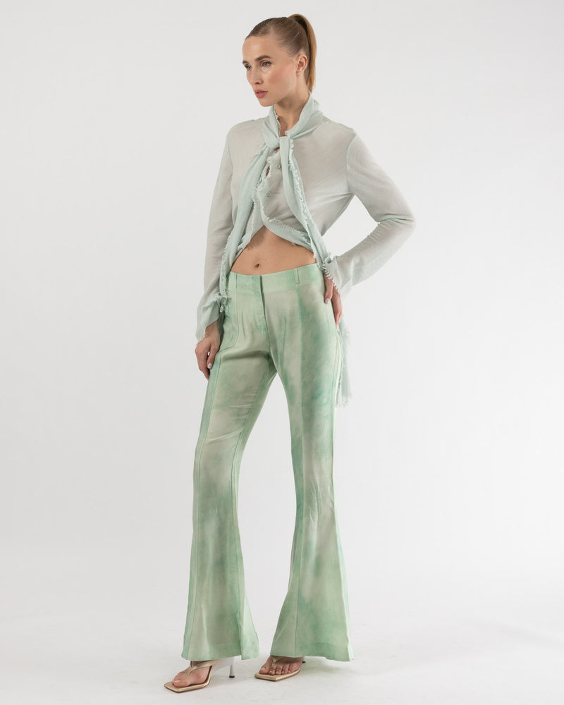 Fitted Flared Trousers