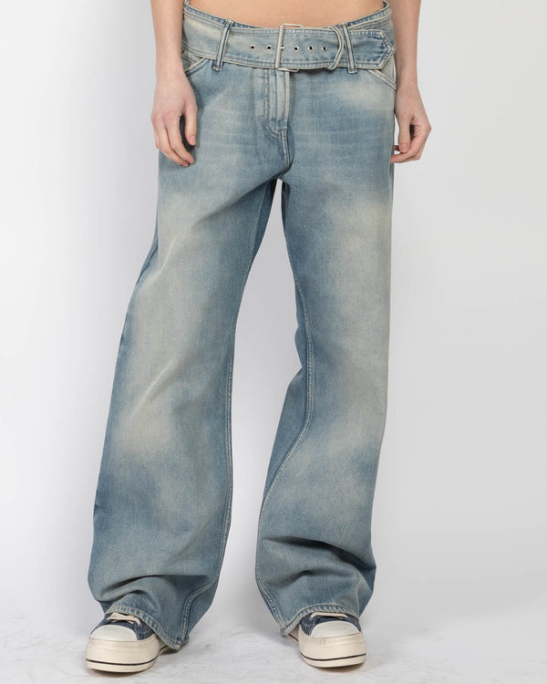 Baggy Belted Jeans