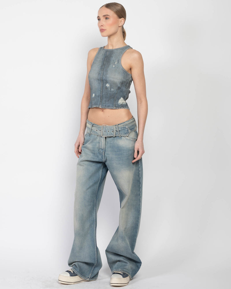 Baggy Belted Jeans