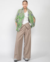 Wide Leg Fold Over Trousers