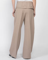 Wide Leg Fold Over Trousers