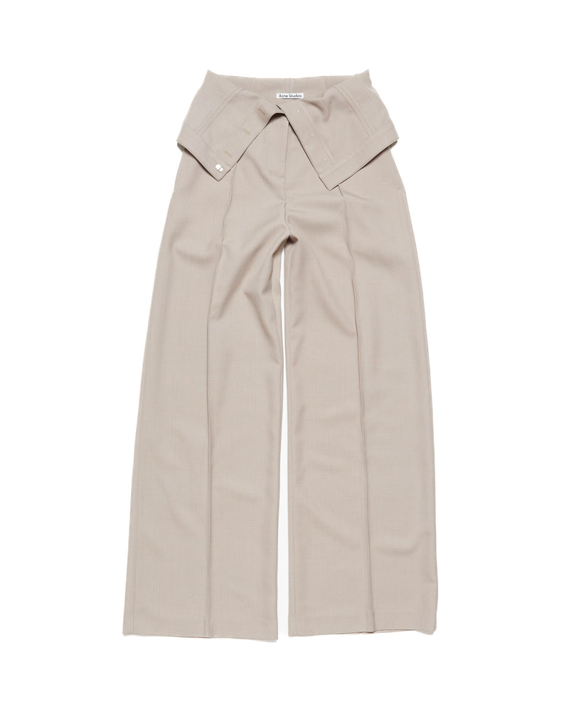 Wide Leg Fold Over Trousers