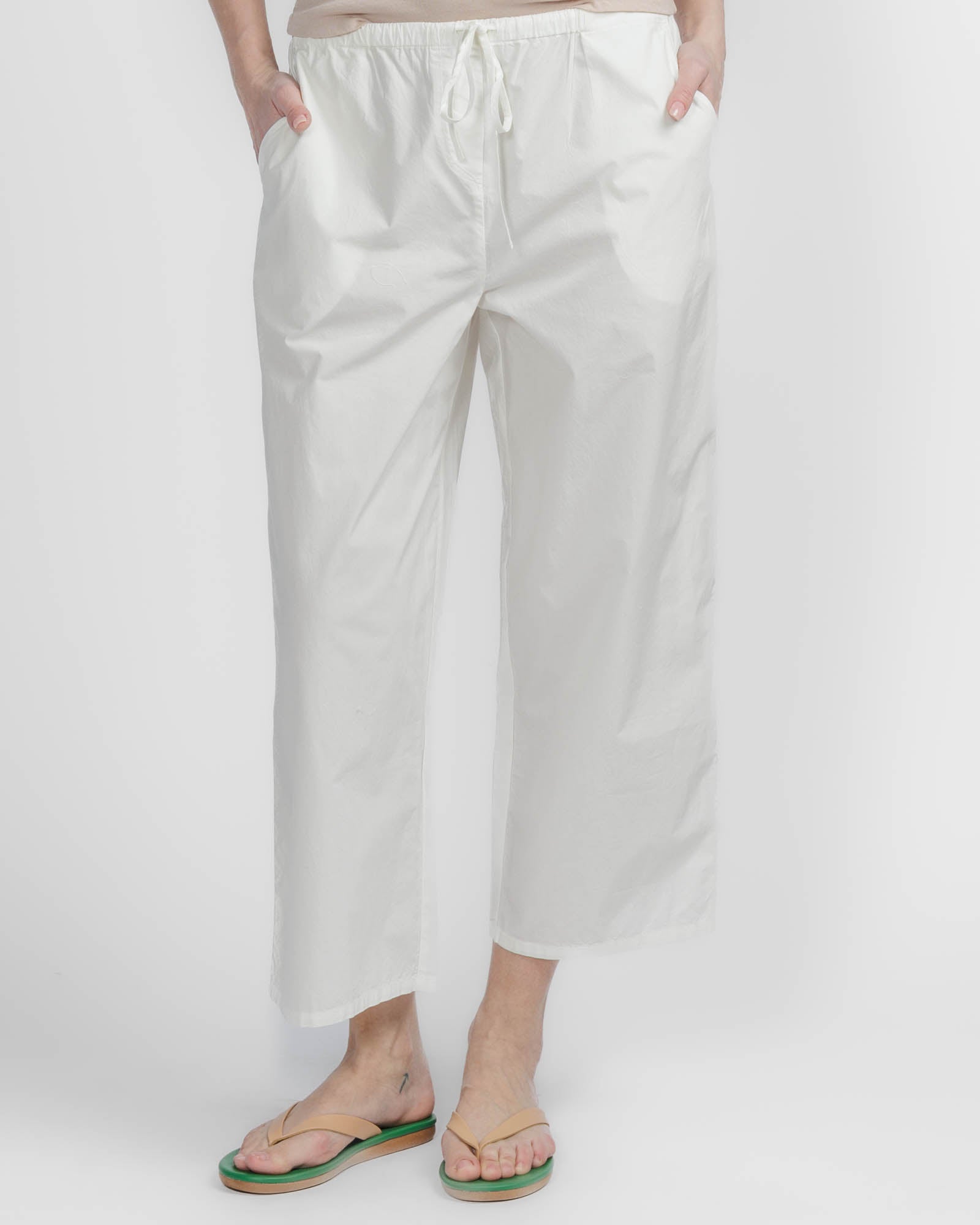 Rib Poplin Pant