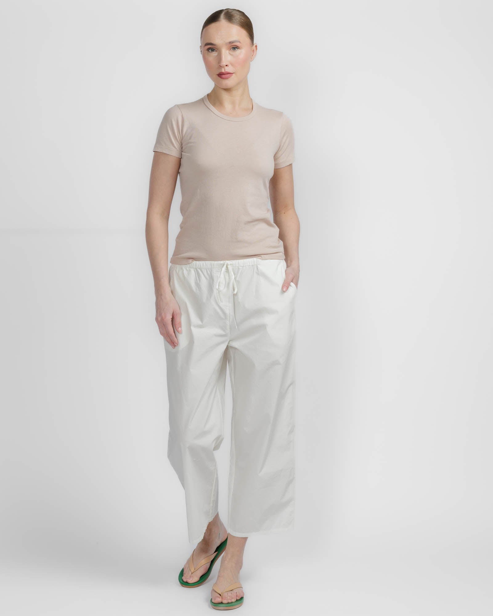 Rib Poplin Pant