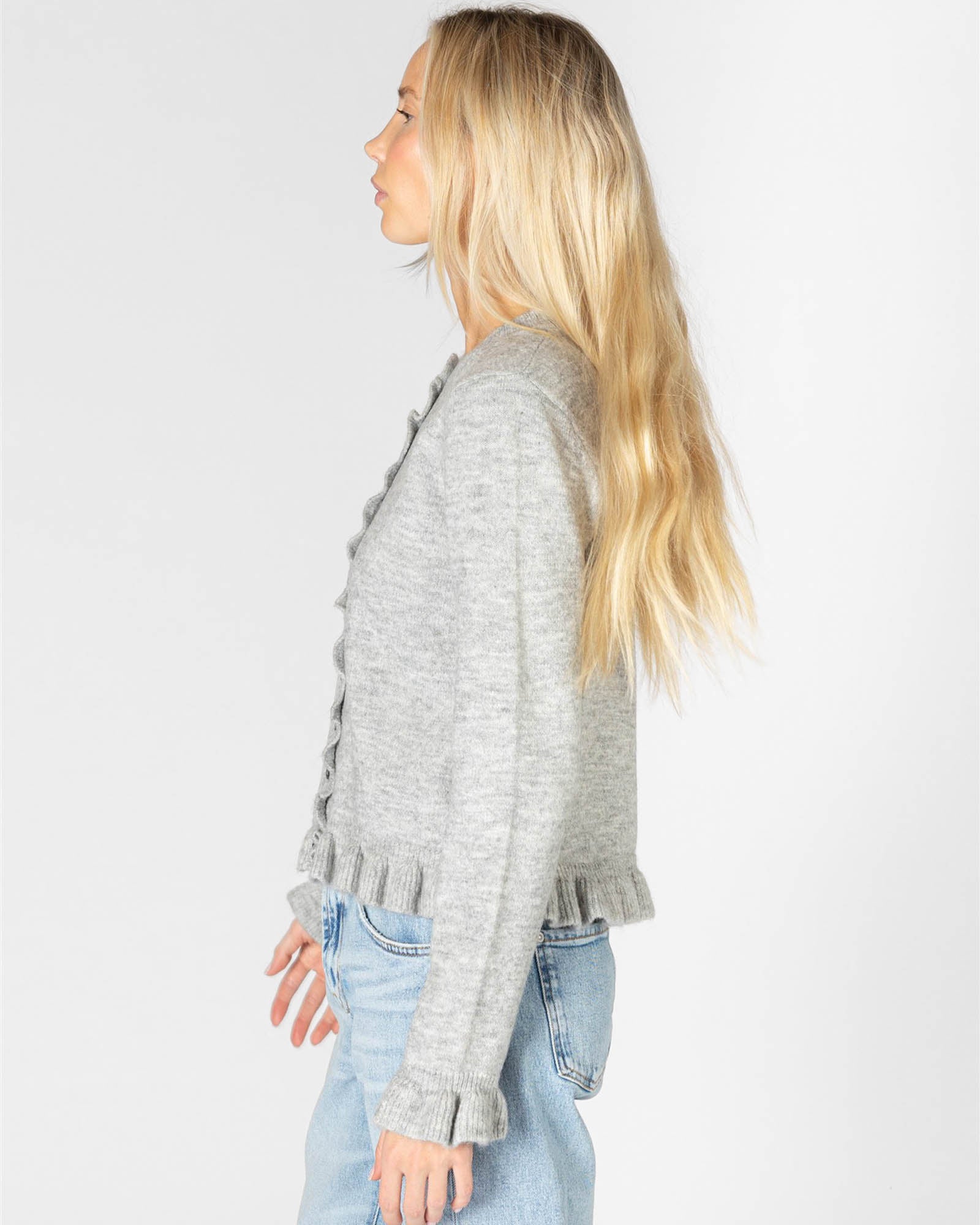 Ruffle Cardigan