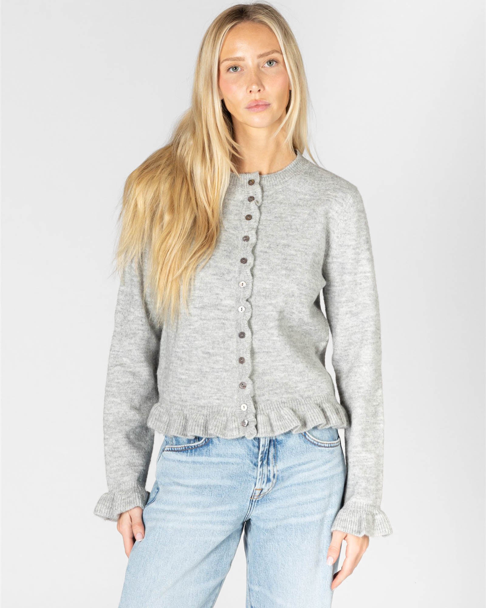 Ruffle Cardigan