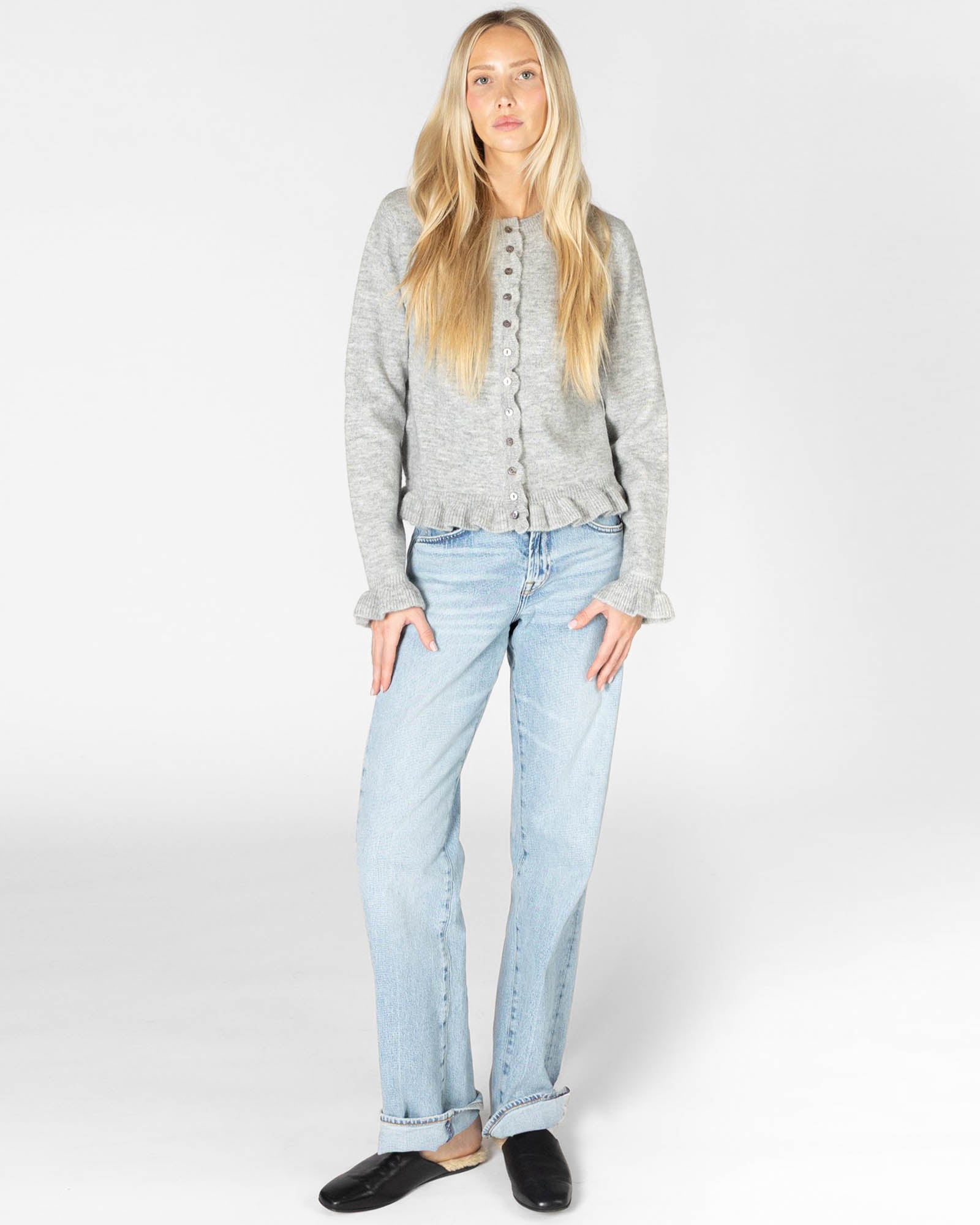 Ruffle Cardigan