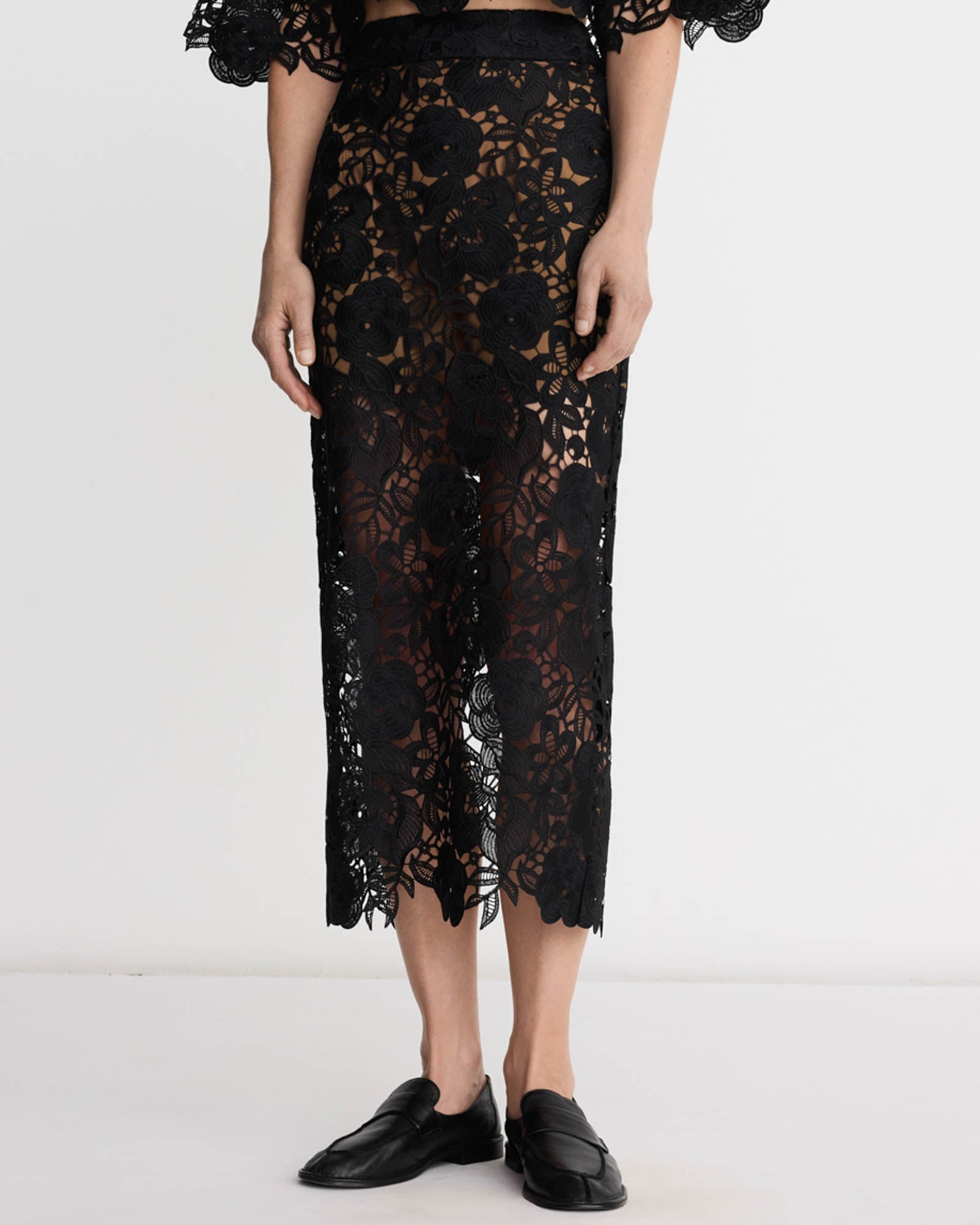 Lace Pencil Skirt