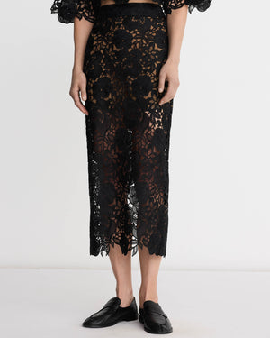 Lace Pencil Skirt
