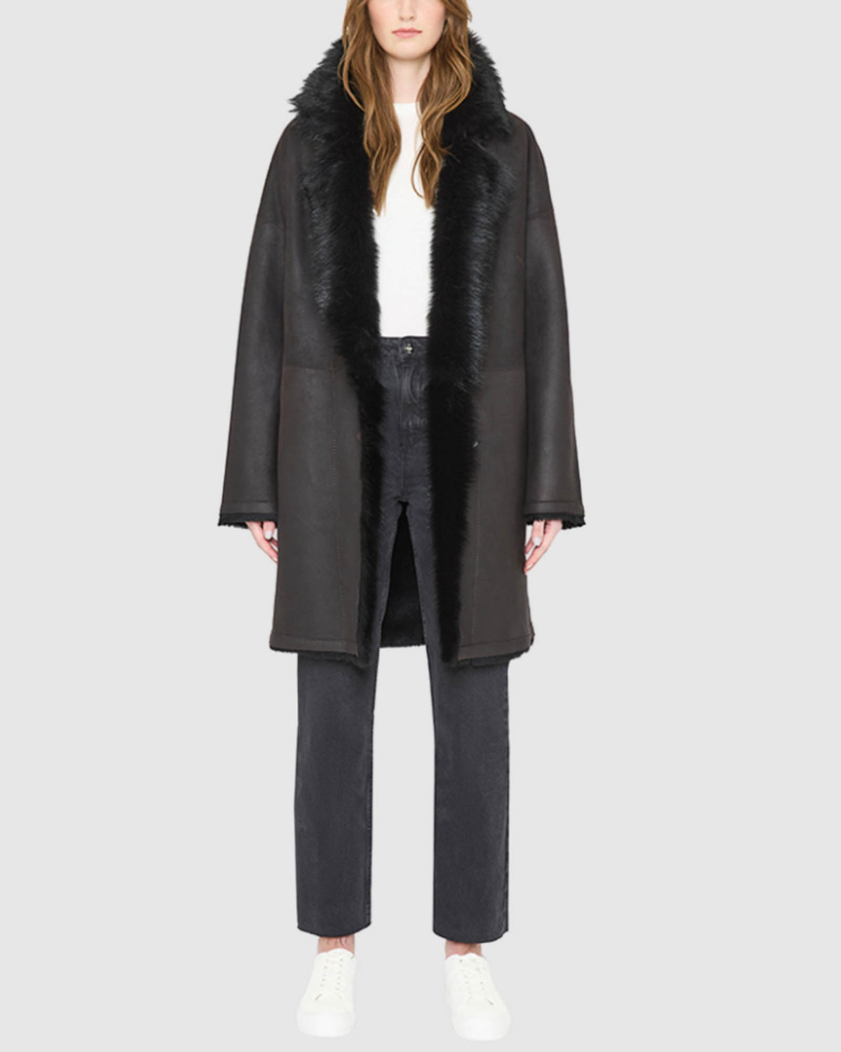 August Reversible Shearling Coat