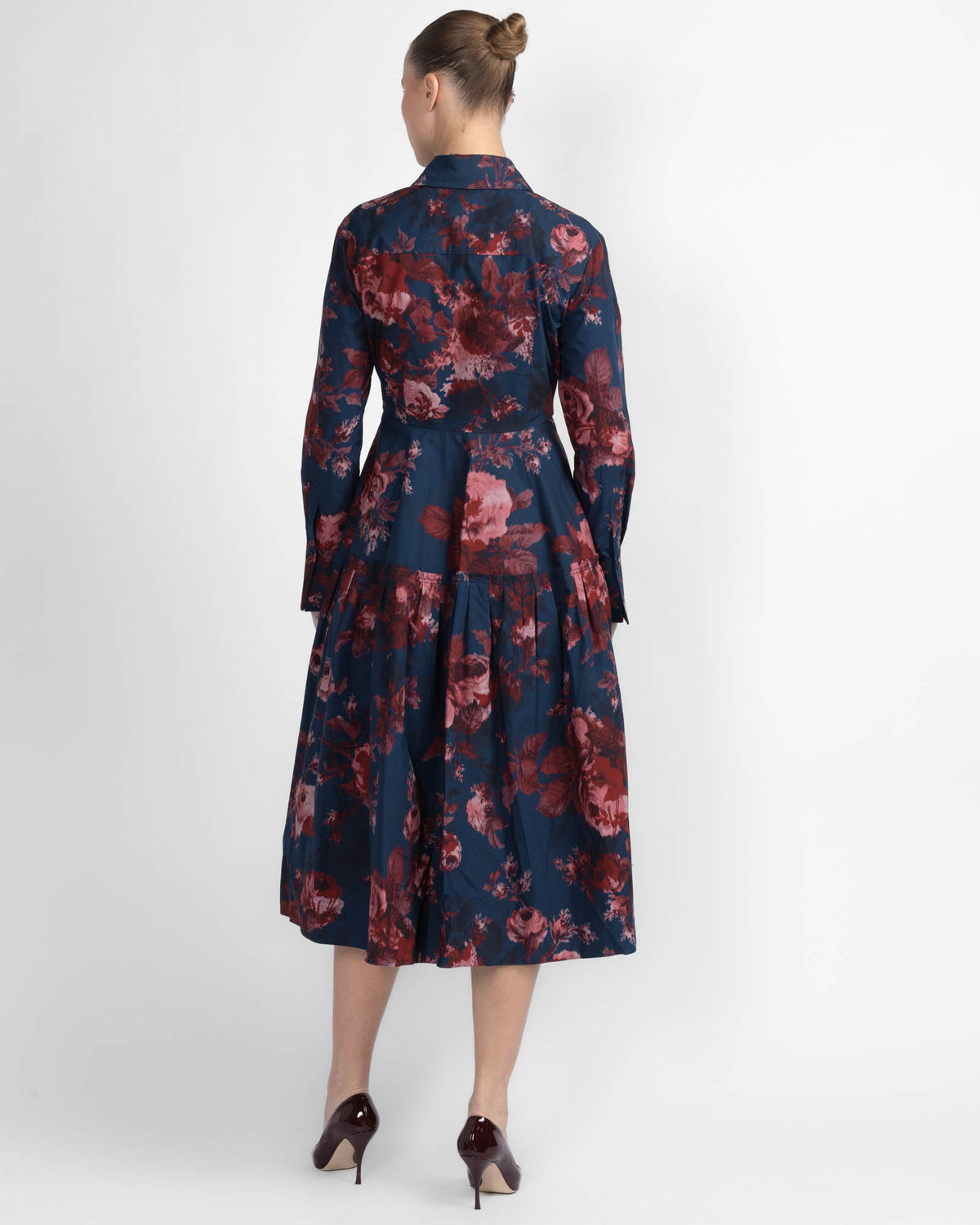 Cotton Long Sleeve Shirt Dress