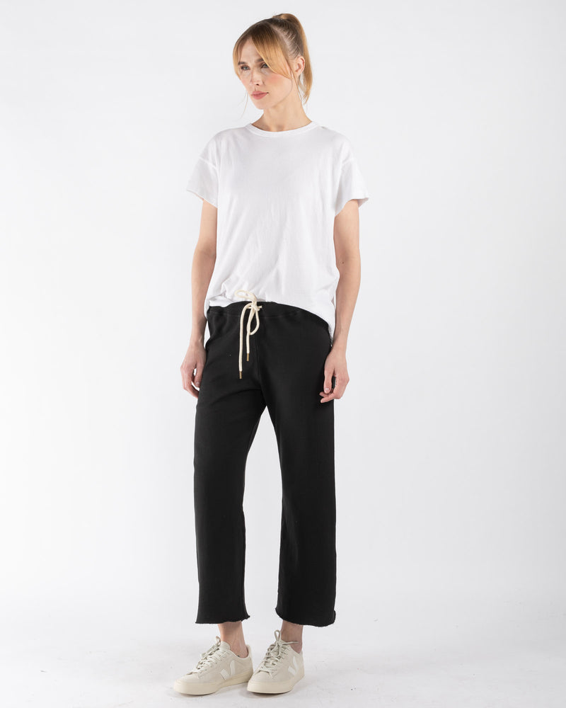 THE GREAT. The Wide Leg Cropped Sweatpants