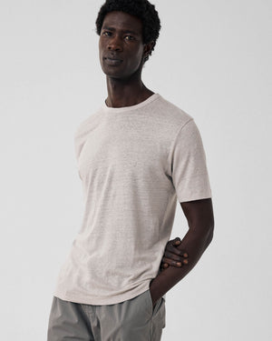 Linen Crew Neck Short Sleeve