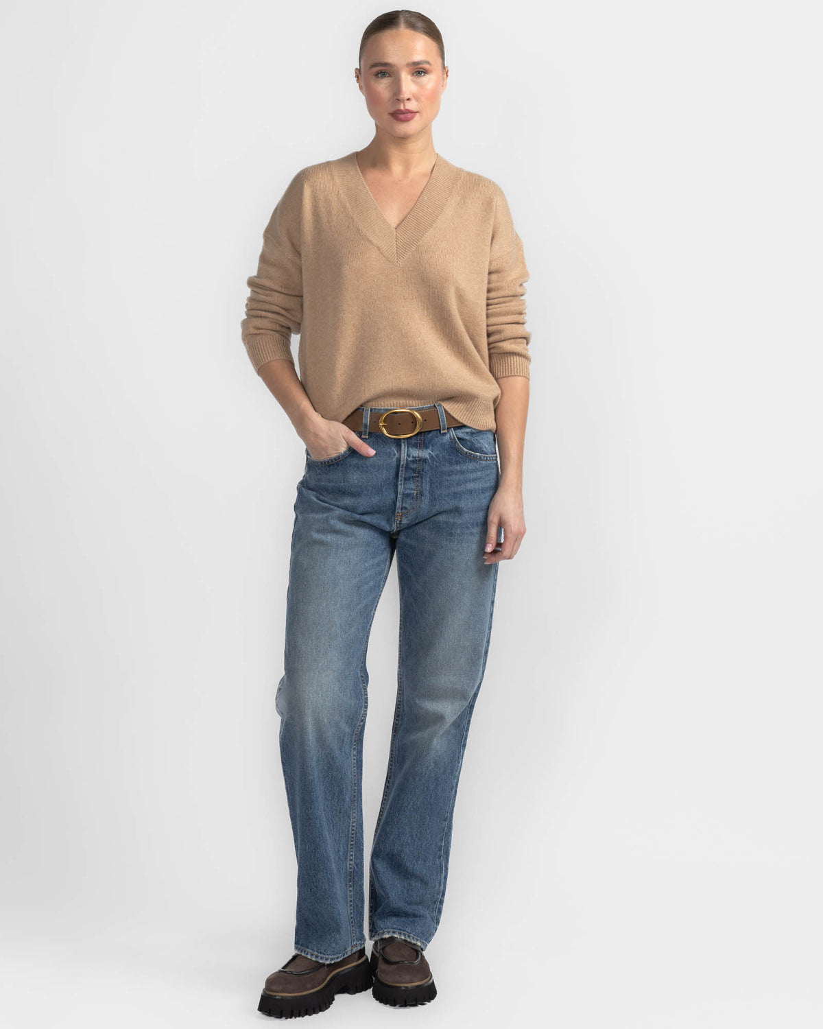Chunky V Sweater