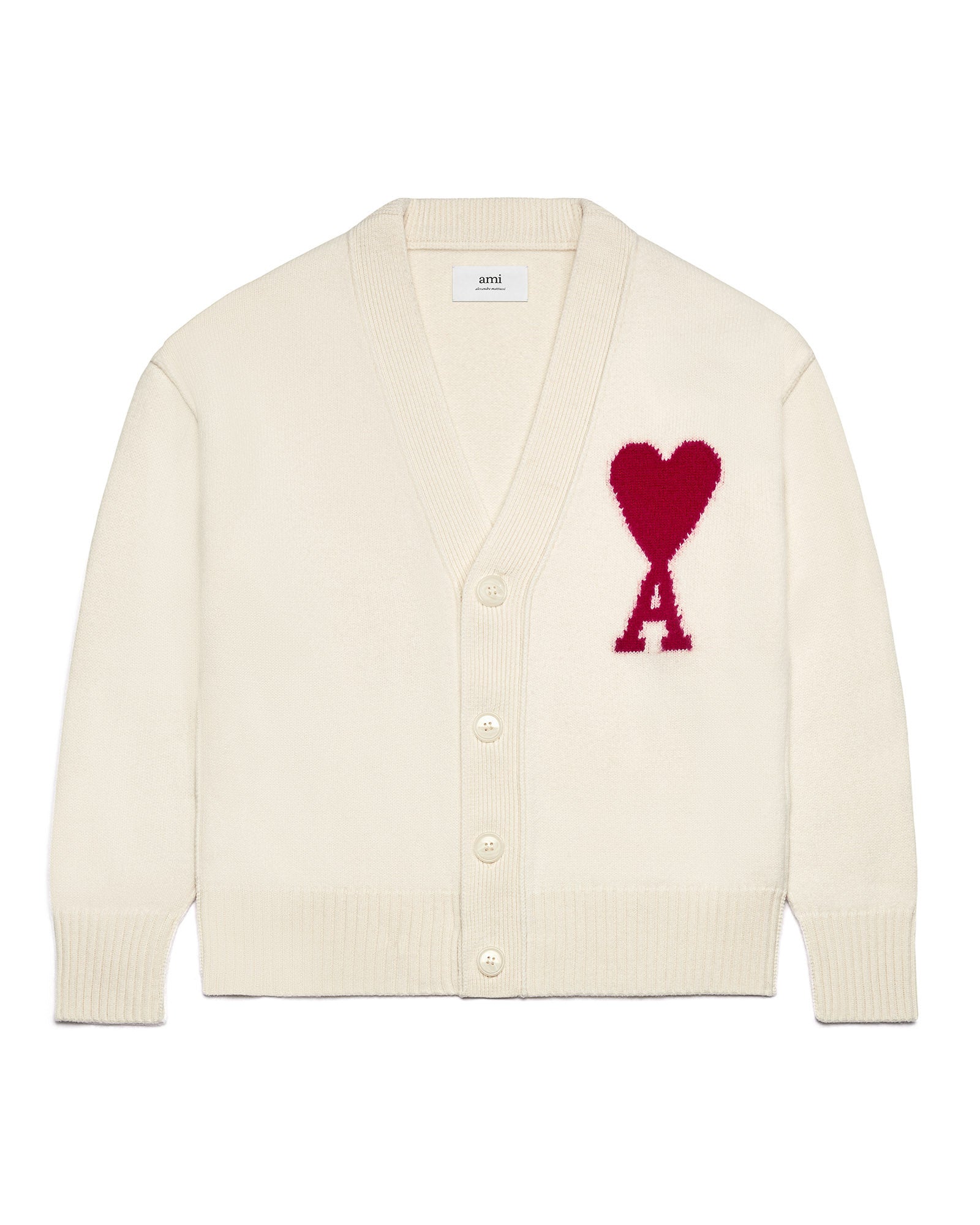 100%正規品 AMI DE COEUR エンブロイダリー カーディガン L アミパリ カーディガン 100%正規品 AMI DE COEUR エンブロイダリー