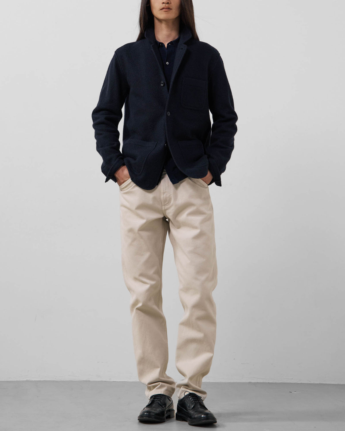 Boiled Wool Light Jacket
