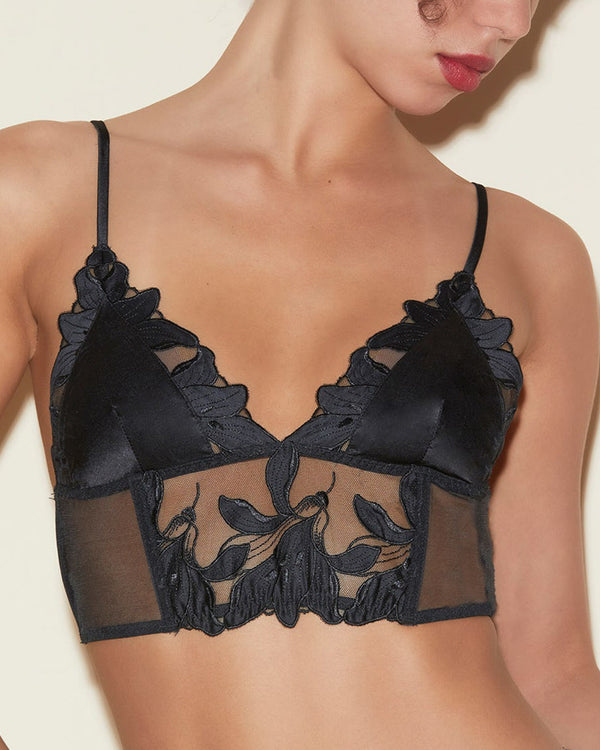 Lily Embroidered Triangle Bra