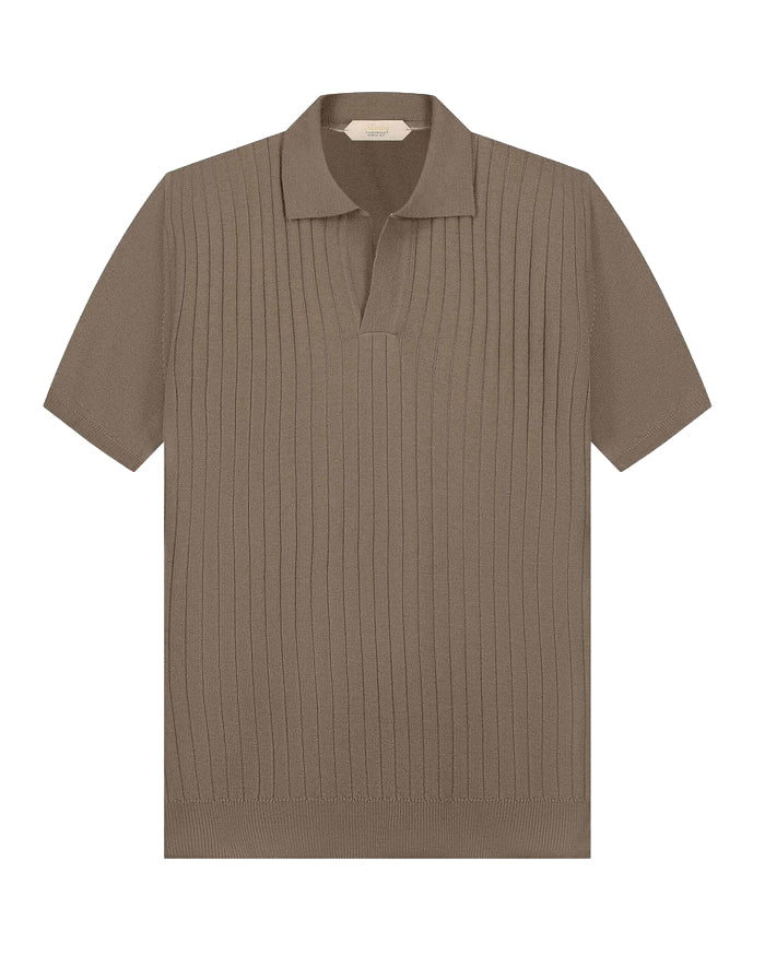 Buttonless Short Sleeve Polo