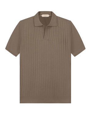 Buttonless Short Sleeve Polo