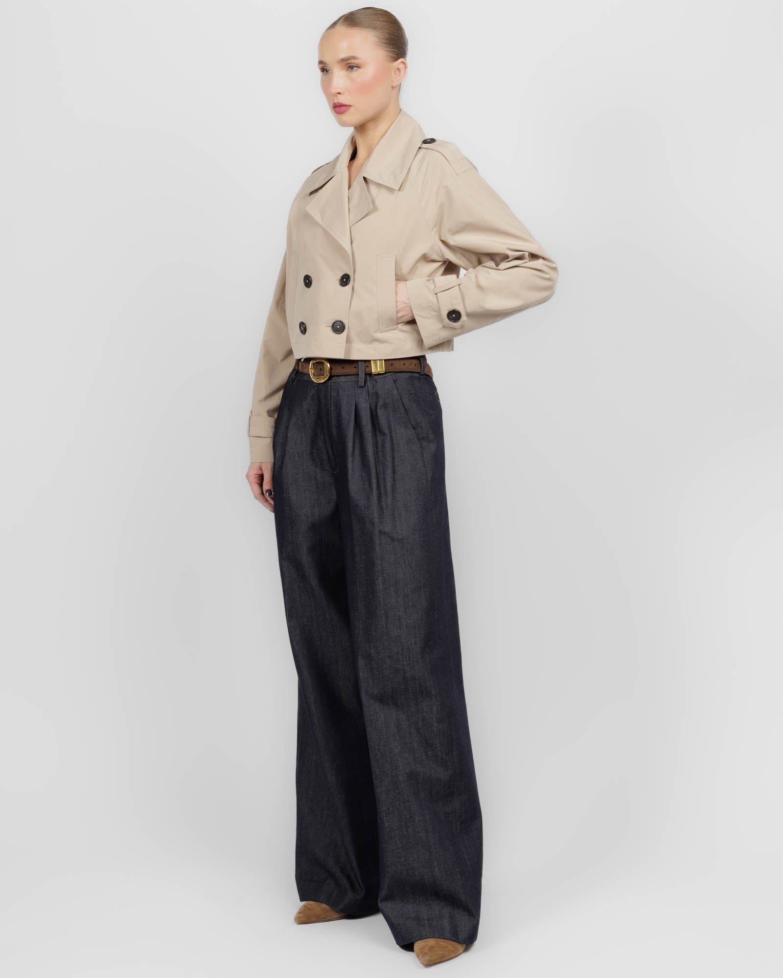 Crop Pea Coat