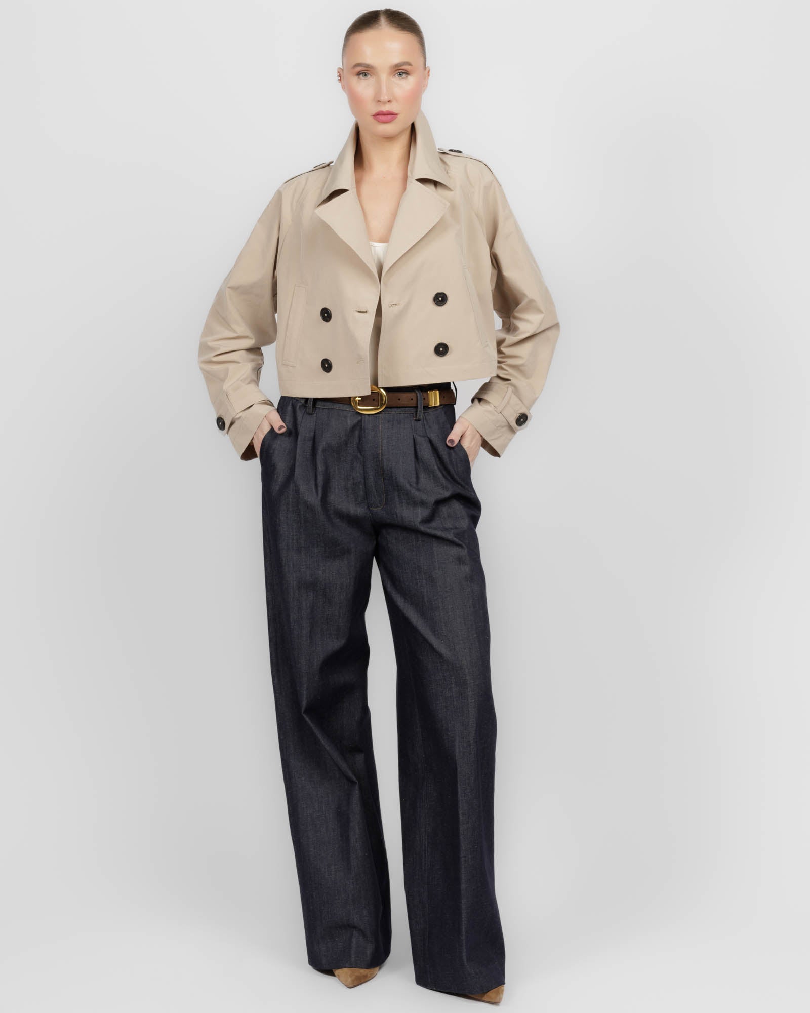 Crop Pea Coat