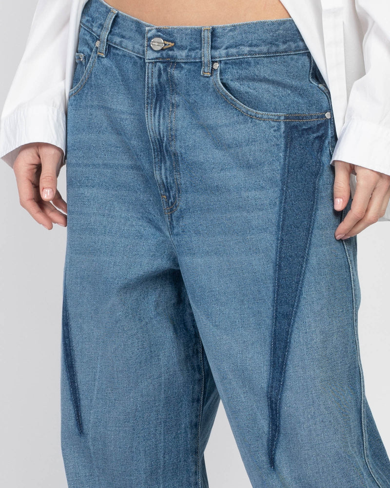 Slouchy Darted Jeans