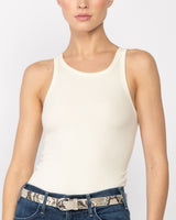 High Neck Fitted Tank Top