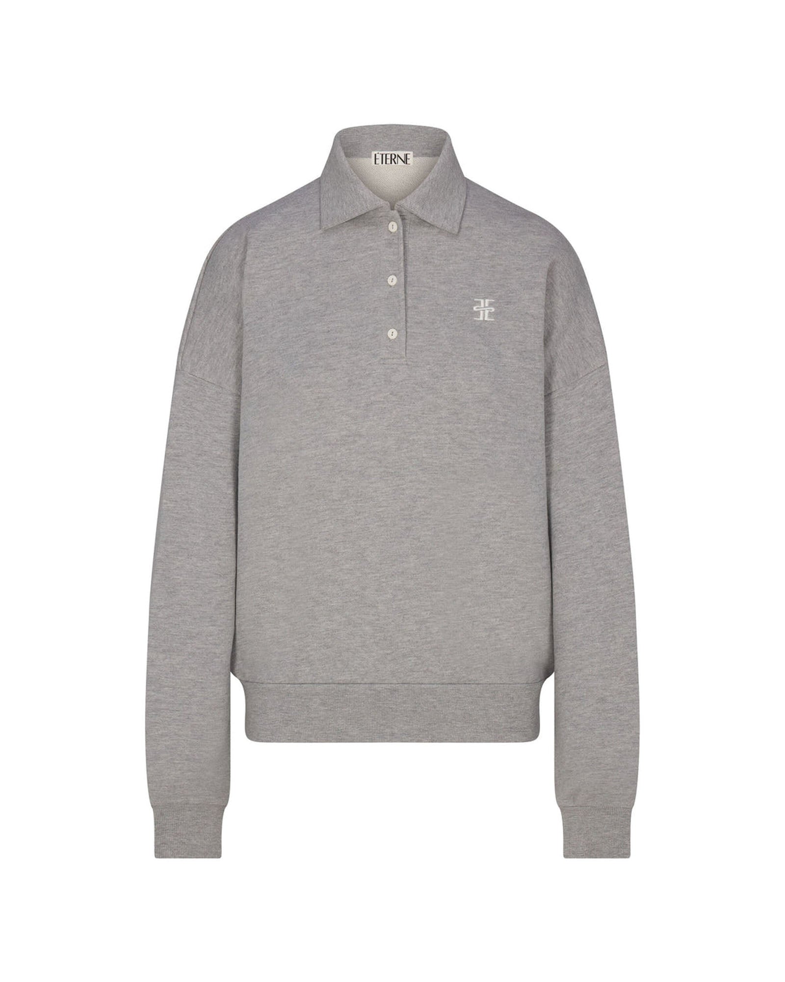 Oversized Polo Sweatshirt