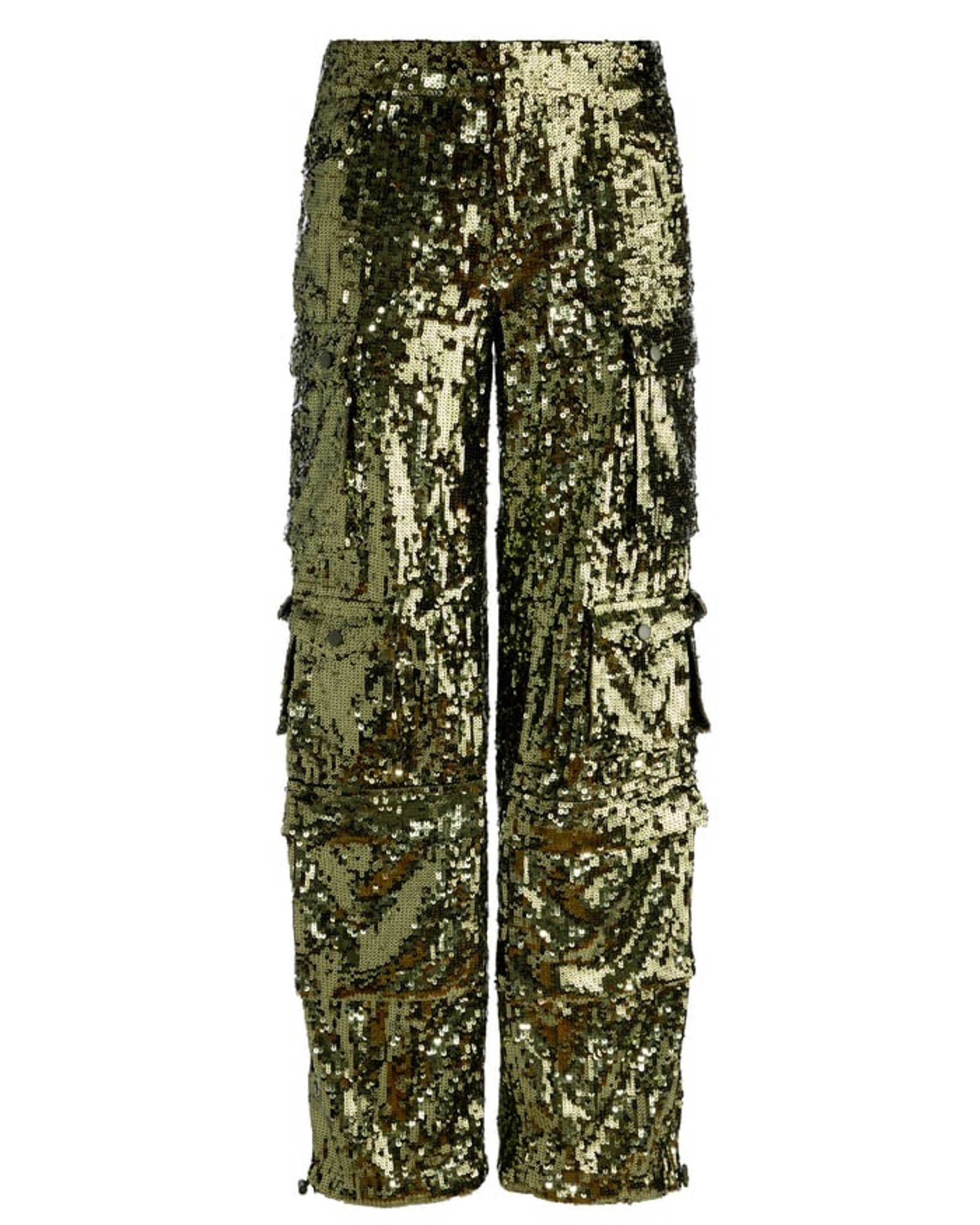 Pantalon cargo à sequins Olympia