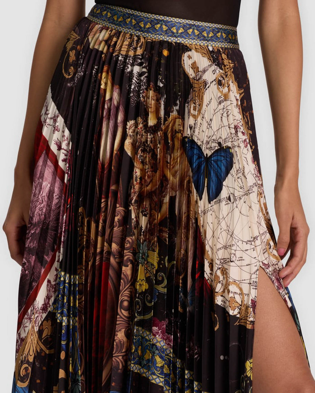 ALICE + OLIVIA Katz Pleat Skirt